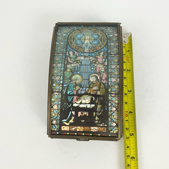 Handcrafted Via Vermont Trinket Jewelry Box Handcrafted Mexico Nativity Scene - Picture 7 of 13